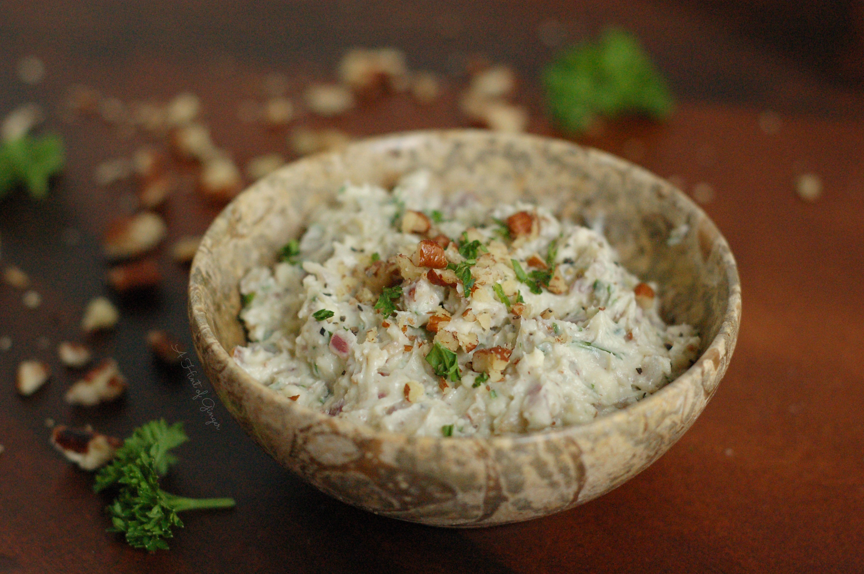 Blue Cheese & Pecan Spread A Hint of Ginger